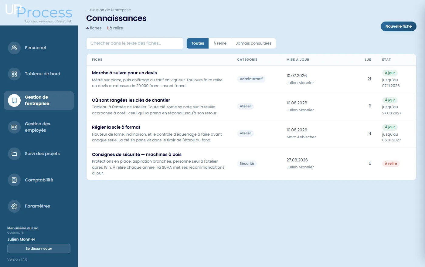 La base de connaissances